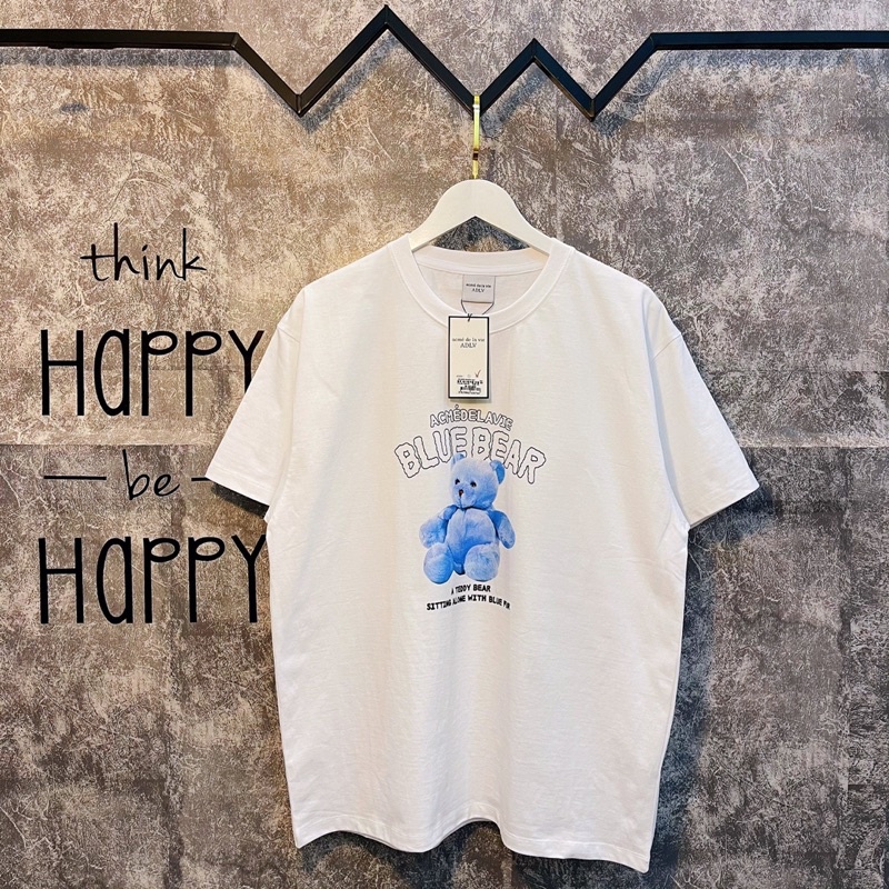 ÁO PHÔNG ADLV BLUE TEDDY BEAR