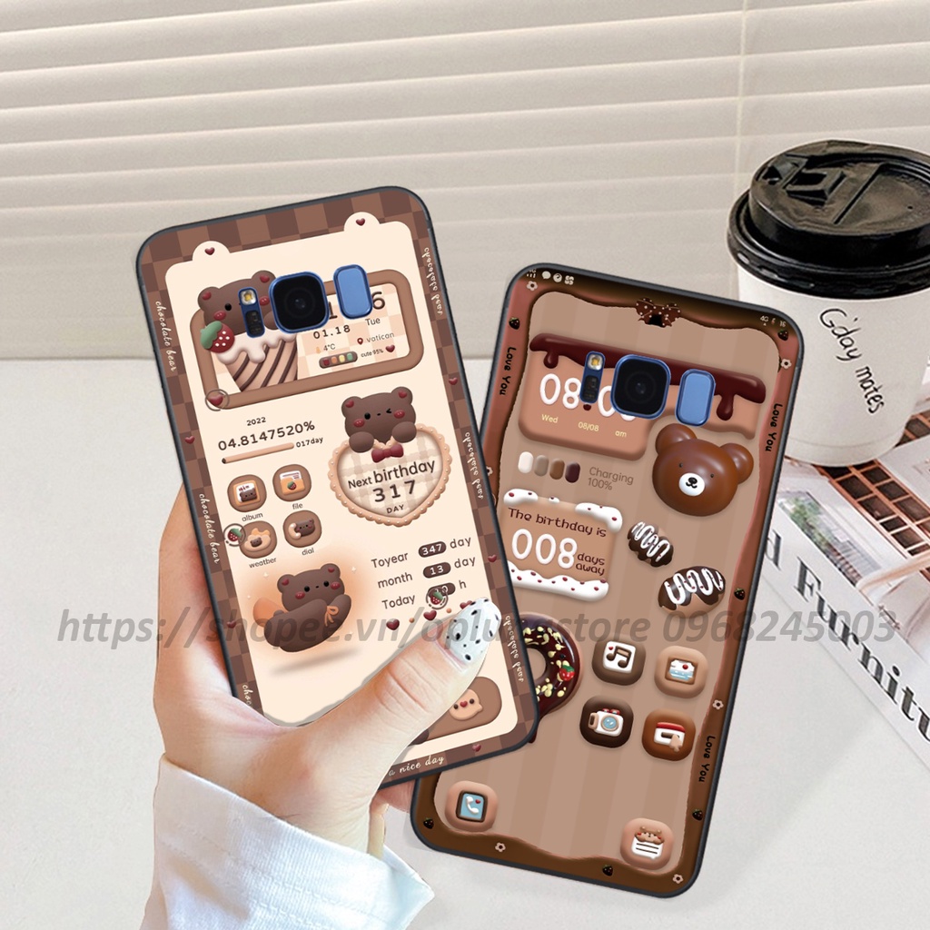 Ốp lưng samsung S8/ S8 Plus/ S8+ in hình 3D gấu,thỏ cute dễ thương