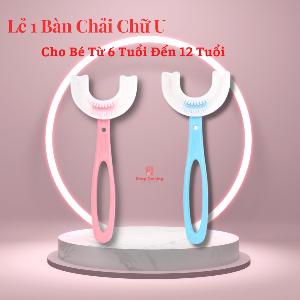 Combo Kem Và bàn Chải Đánh Răng Chữ U Cho Bé 2 Tuổi Đến 12 Tuổi, Chăm Sóc Bảo Vệ Răng Nướu Cho Trẻ Em