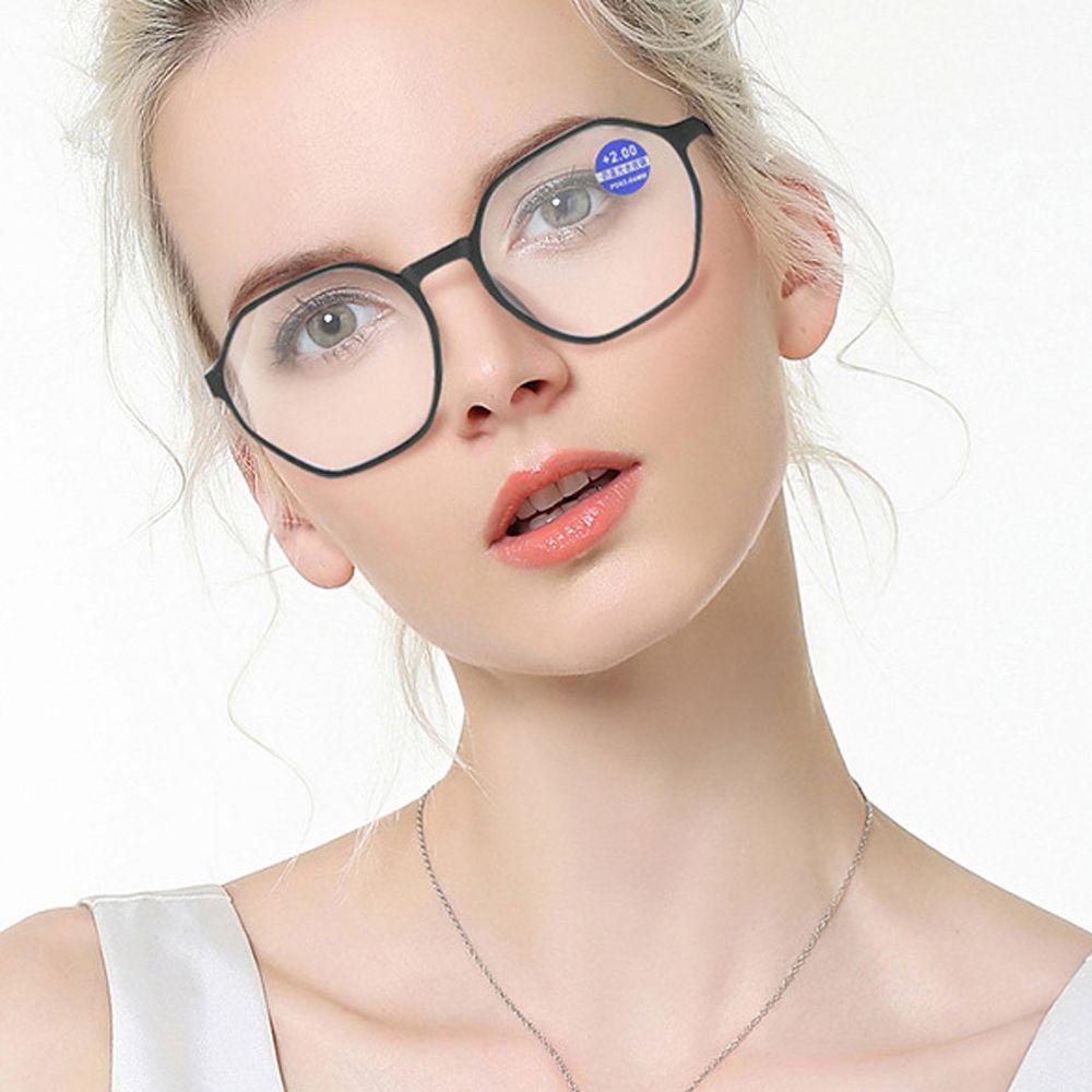 Kính Đọc Sách Gọng Đa Giác Chống Bức Xạ Cho Nữ