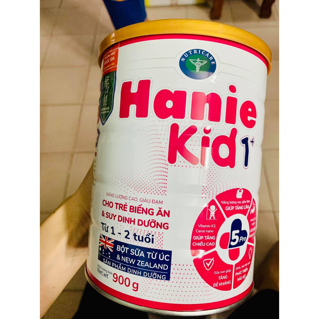 Sữa Hanie Kid 🍁Số 1- Số 2🍁 Sữa Dành Cho Trẻ Biếng Ăn 900g