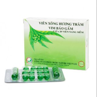 Hộp 40 Viên xông hương tràm vim báo gấm