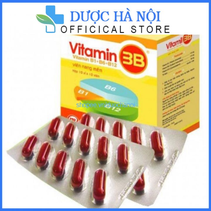 Viên uống Vitamin 3B giúp ăn ngon ngủ tốt, giảm đau nhức, tê bì chân tay hộp - 100 viên