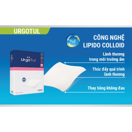 Gạc lưới y tế Urgotul (URGO PHÁP) giúp mau lành tối ưu, thay băng không đau, không dính vết thương, ngăn sẹo