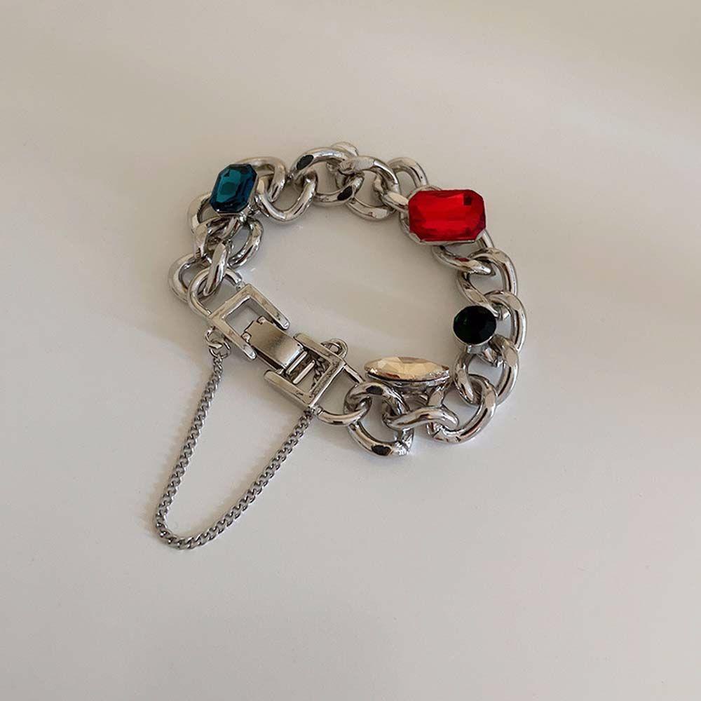 Vòng Đeo Tay Bằng Thép Không Gỉ Sang Trọng Thời Trang Cho Nữ|Mặt Dây Chuyền Hình Vuông|Vòng Đeo Tay Thời Trang Cá Tính