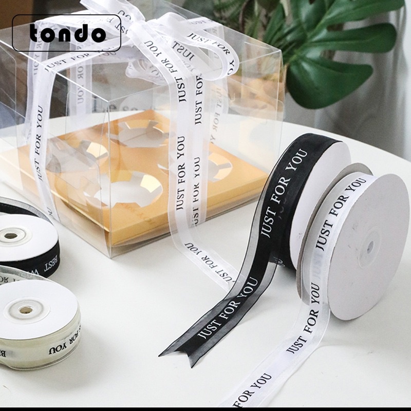 (2,5cmx45m)Ruy Băng Voan Lụa Cao Cấp Just For You Làm Nơ Gói Hoa, Buộc Quà,...