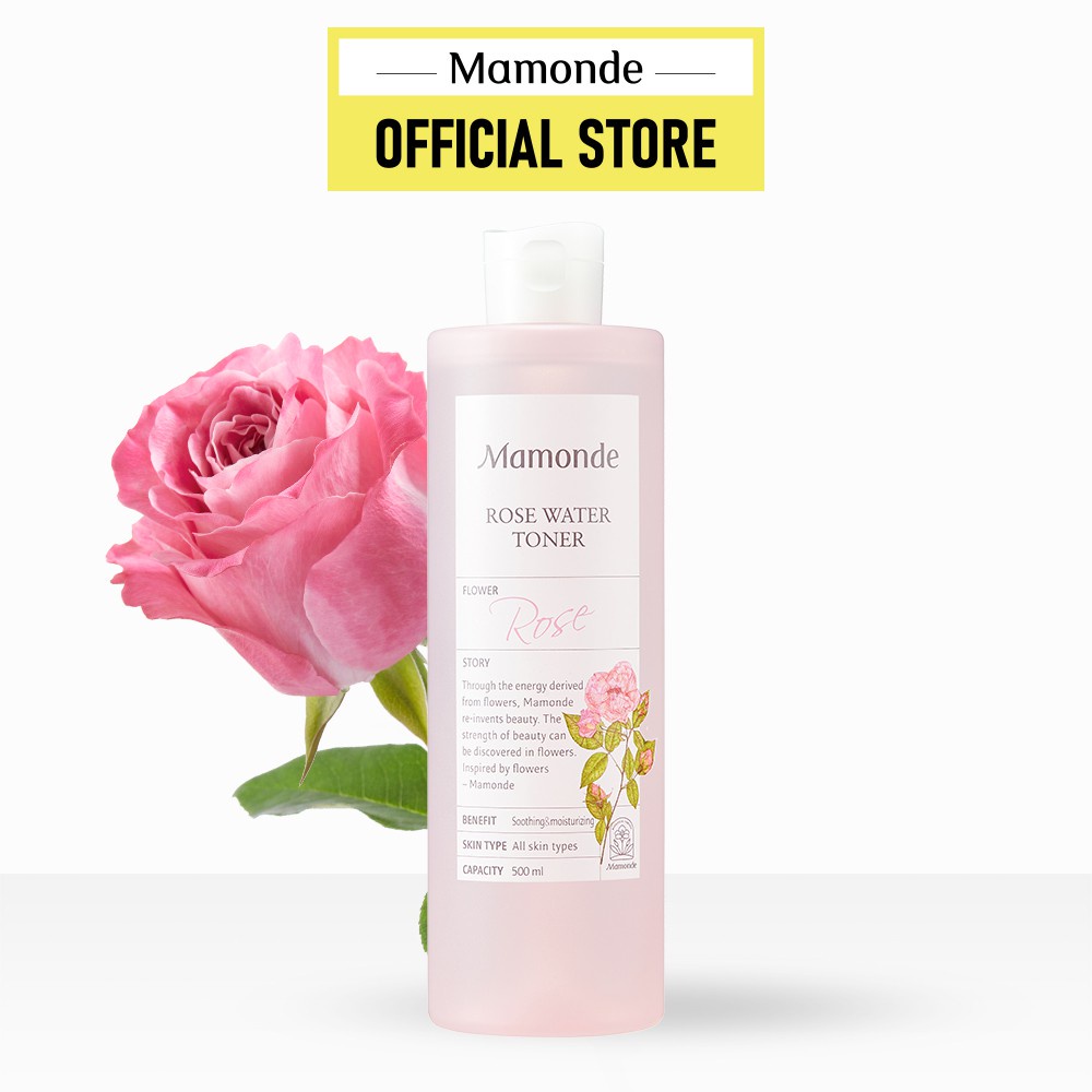 Nước Hoa Hồng Cung Cấp Độ Ẩm Mamonde Rose Water Toner 500ml