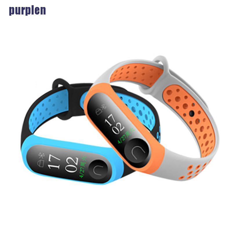 Dây Đồng Hồ Đeo Tay Silicon Cao Cấp Thay Thế Cho Xiaomi Mi Band 3 4