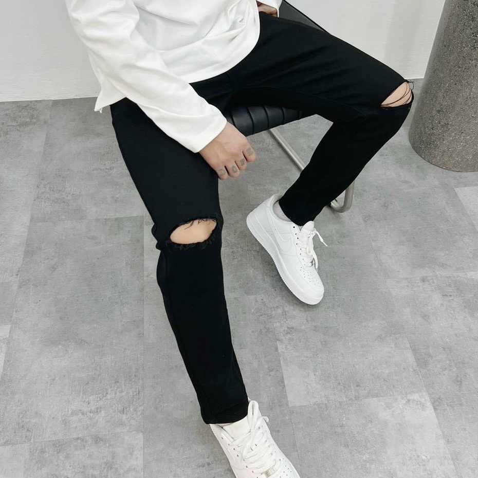 Quần jean nam chất bò cao cấp co dãn 4 chiều cực đẹp JEAN trơn from dáng skinny đẹp CAROLLSTORE Q01 Q02