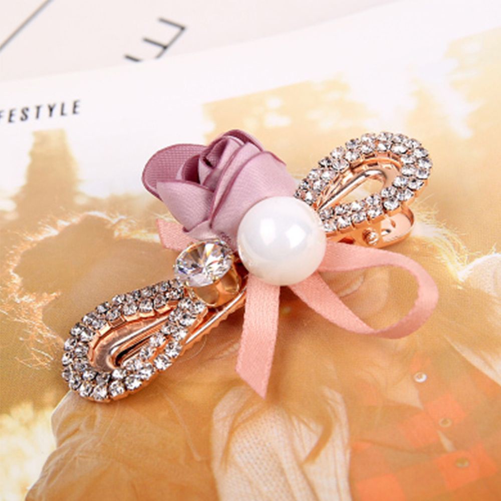 Kẹp tóc ngọc trai thanh lịch