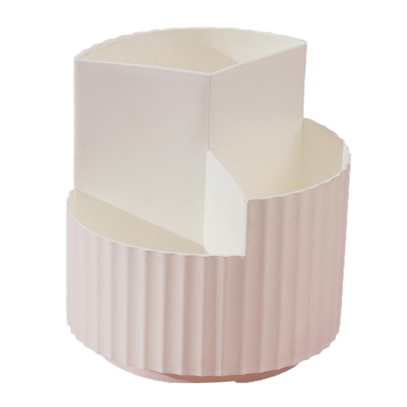 Giá Đỡ Bút / Cọ Trang Điểm 3 Ngăn Xoay 360 Độ Tiện Dụng Cho Gia Đình / Văn Phòng