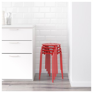 Ghế tròn đỏ MARIUS IKEA