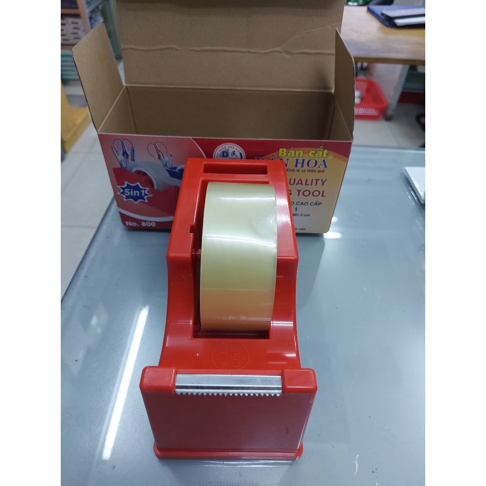 Bàn cắt băng keo 5 trong 1 bằng nhựa No. 800