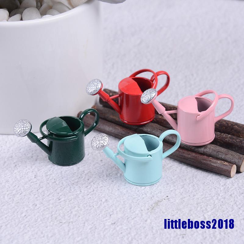 Bình Nước Tưới Cây Mini Bằng Kim Loại Cho Nhà Búp Bê 2018 1 / 12