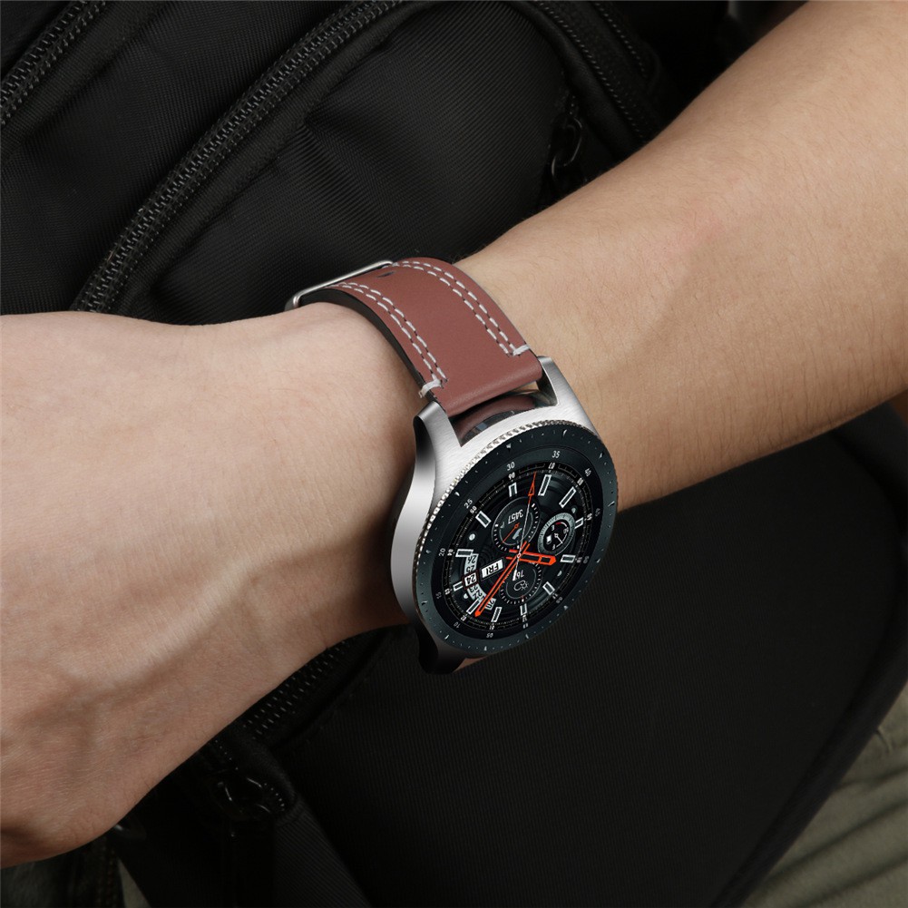 Dây da thay thế cho dây đeo đồng hồ thông minh Samsung Galaxy Watch 46mm SM-R800
