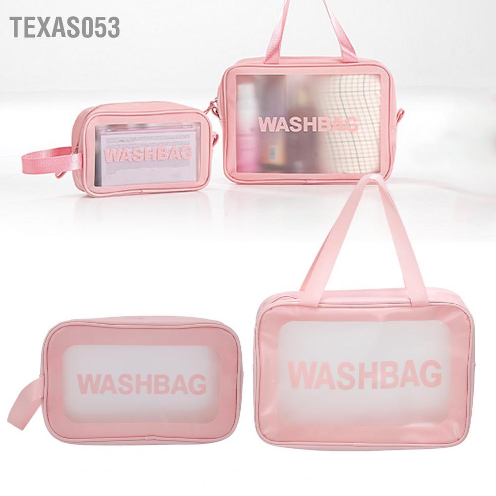 [Hàng mới về] Túi đựng mỹ phẩm du lịch trong suốt thoáng khí trọng lượng nhẹ nhỏ gọn cho nữ/ bé gái