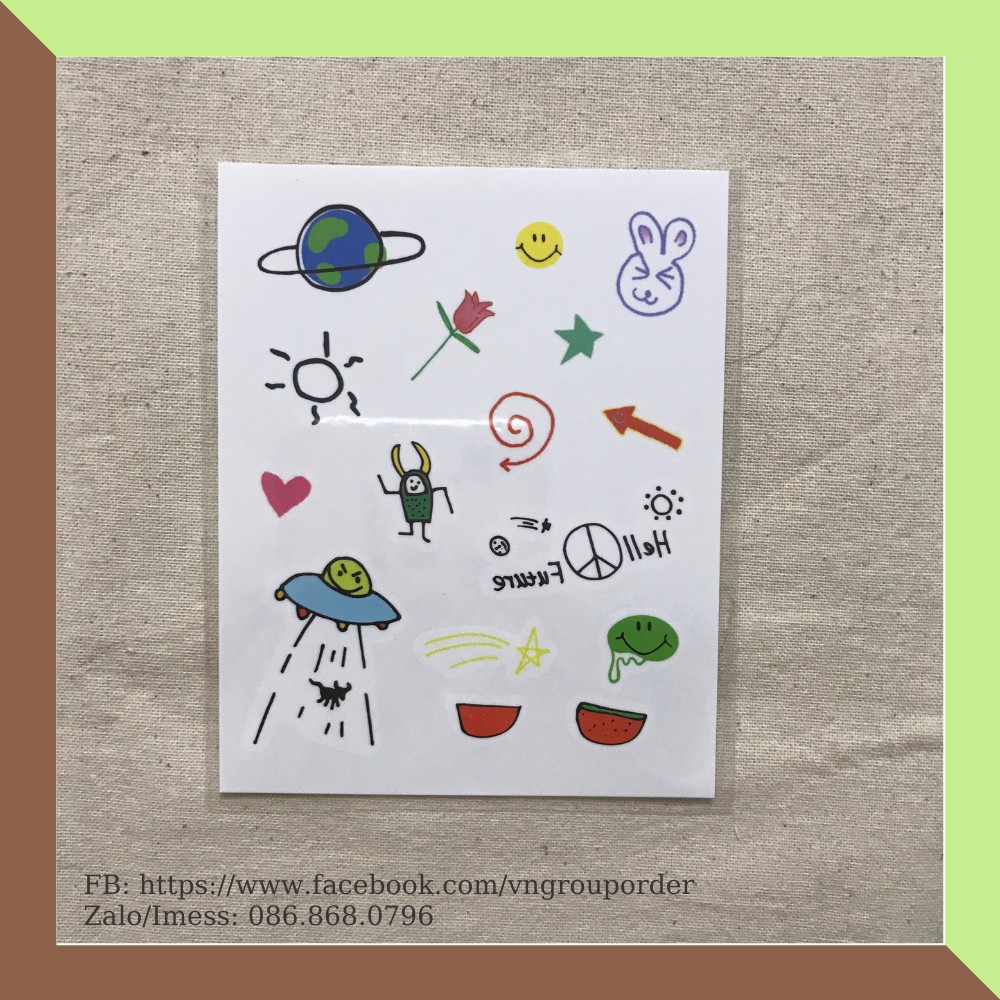 Sticker hình dán album Hello Future