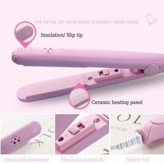 Máy Uốn Tóc Duỗi Thẳng Mini 2in1 Kute