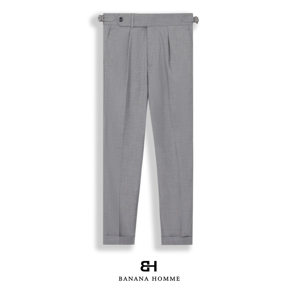 Quần Âu Slide Tab Nam BANANA HOMME Cao Cấp, Phong Cách Ý