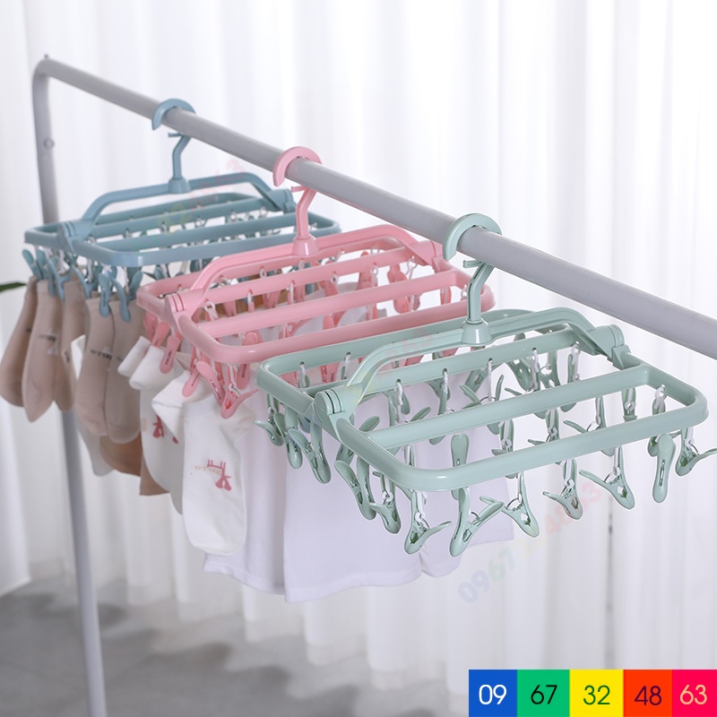 Móc phơi 32 KẸP CAO CẤP cho bé