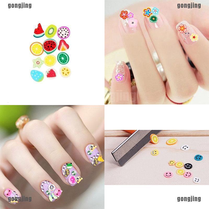 1000 nhãn tự dán móng tay bằng đất sét polyme