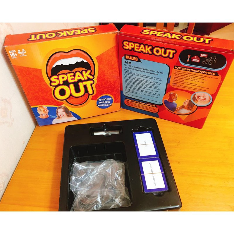 Trò chơi board game Hasbro Speak Out vui nhộn