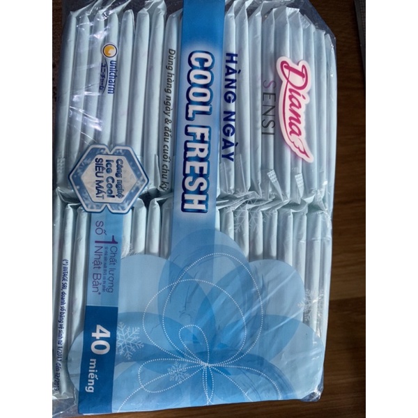 Băng Vệ Sinh Diana Sensi Cool Hàng Ngày 40 miếng
