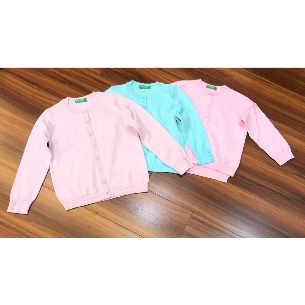 ÁO KHOÁC CARDIGAN LEN BENETTON MỎNG CỰC XINH CHO BÉ - CỐM KIDS NT