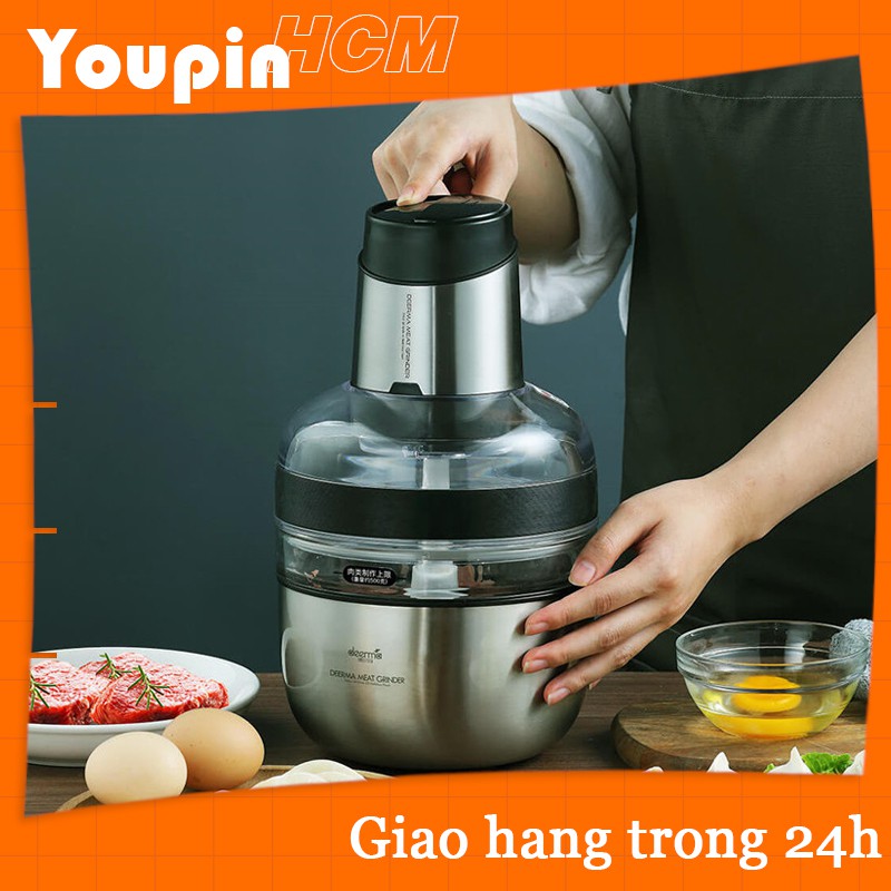 |Hàng Sẵn|Máy xay thịt bằng thép không gỉ Deerma DEM-JR01