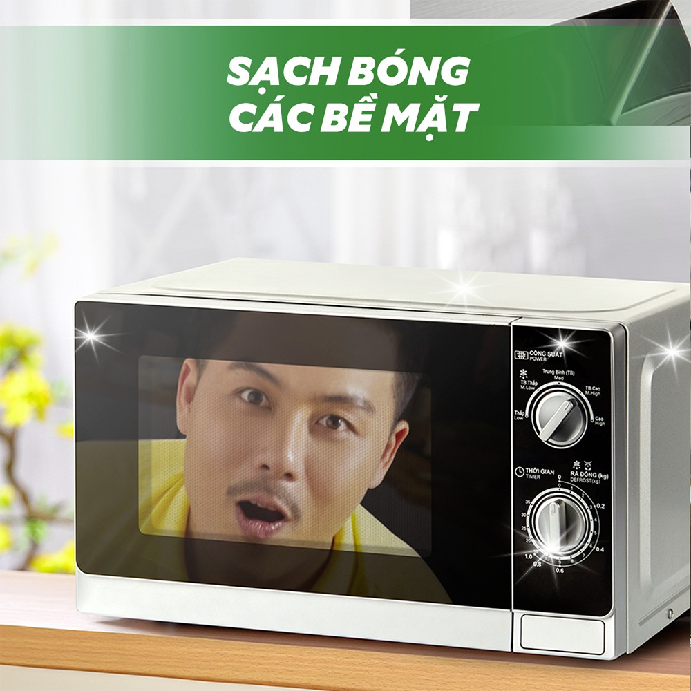 [HỎA TỐC HCM] [Phiên bản nâng cấp từ Cif] Nước lau bếp Sunlight Chanh &amp; Baking soda Chai 500ml