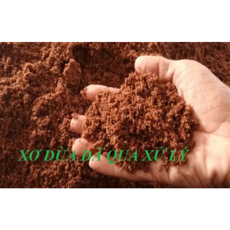 Đất nén dạng viên, Mụn xơ dừa 5kg/viên sạch hữu cơ vi sinh dinh dưỡng cho cây trồng - cây cảnh - rau củ quả 30x30x12cm