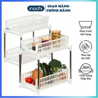 Kệ đa năng -Kệ trượt TOTYO INOCHII Thông Minh Dùng Đựng Gia Vị Nhà Bếp, Giá Để Đồ Nhà Tắm KE009