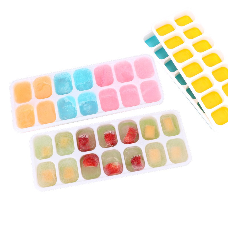 KHAY ĐÁ SILICON , LÀM THẠCH VIÊN LỚN , KÈM NẮP