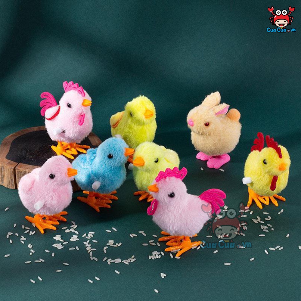 Gà con đồ chơi vặn cót, gà con biết nhảy lon ton vui nhộn cho bé trai bé gái 1 2 3 4 tuổi năng động thông minh giá rẻ