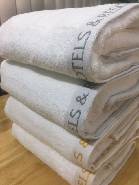 [Xả khăn lỗi] Khăn tắm mềm mịn, khăn xuất dư 70x140cm 540gram - Màu trắng