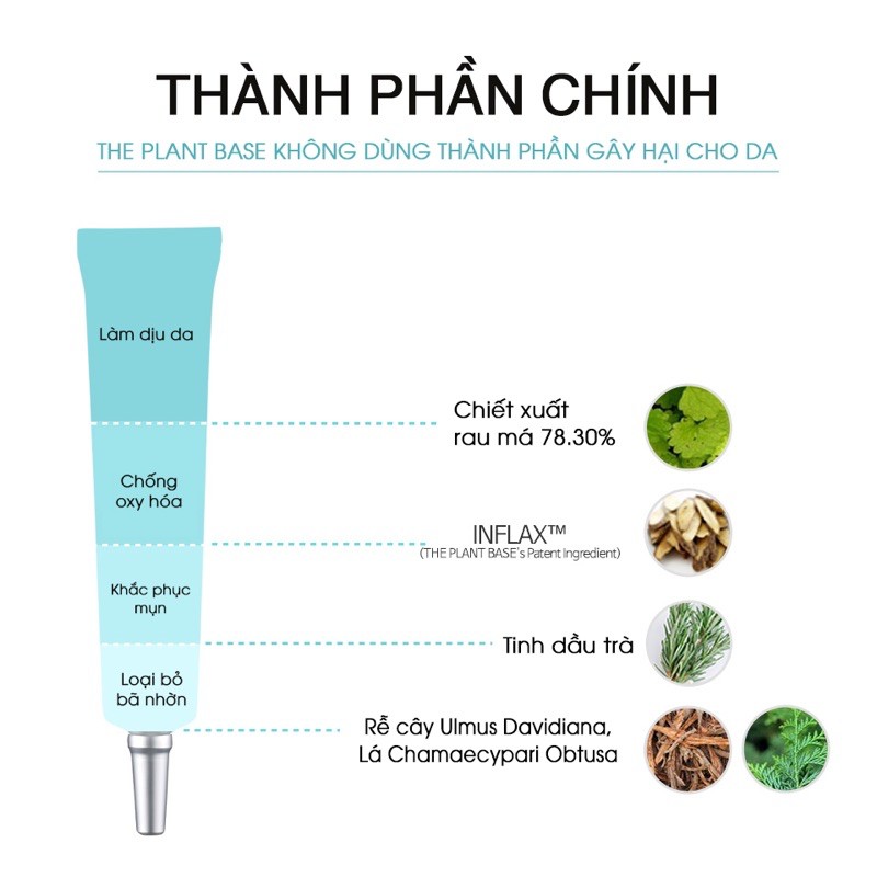 Gel chấm hỗ trợ giảm mụn THE PLANT BASE AC CLEAR MAGIC GEL 30ml