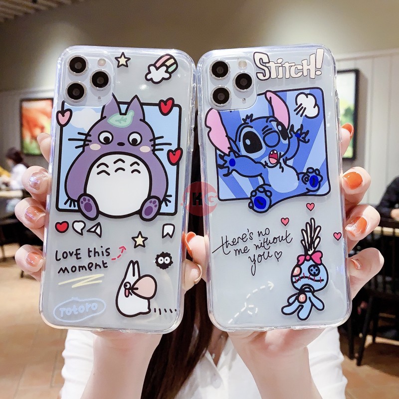 Ốp điện thoại mềm trong suốt in hình Totoro cho OPPO R7 R7S R15 Pro RENO 2 Z 10X 3 4 Pro 4G 5G 2Z 2F ACE 2 FindX X2Pro