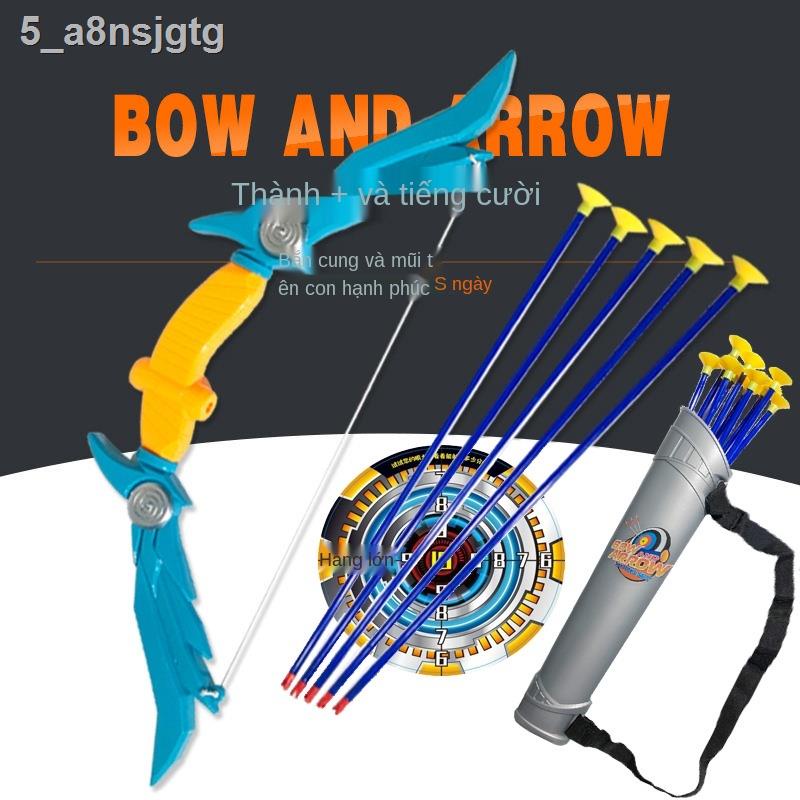 ♗✘✗[Cung tên gửi mục tiêu] Cung tên đồ chơi lớn của trẻ em bé trai bố mẹ-con bắn súng gấp biến dạng 