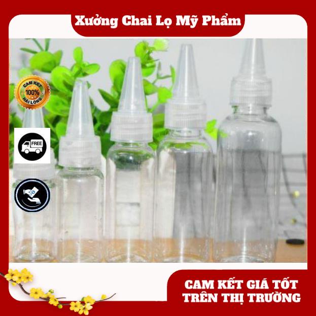 Chai Chiết Mĩ Phẩm ❤ GIÁ TỐT NHẤT ❤ [20ml/30ml] Chai nhựa pet nút nhọn chiết mỹ phẩm, phụ kiện du lịch