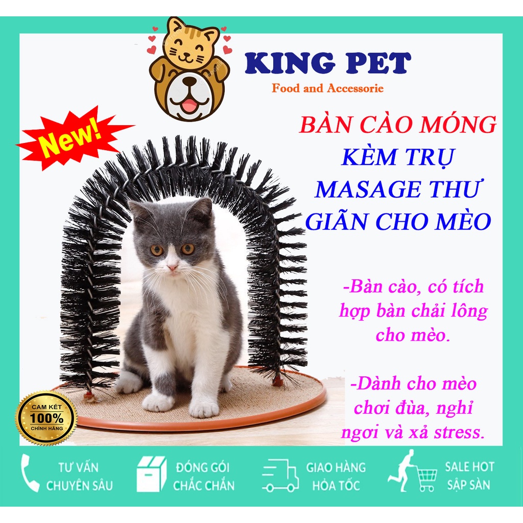 Đồ Chơi cho mèo Message Kết Hợp Lấy Lông Rụng  Cổng Vòm