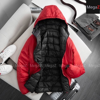 Áo phao nam 2 mặt, áo phao lông vũ siêu ấm, chống nước chống gió, phù hợp cả nam và nữ PN