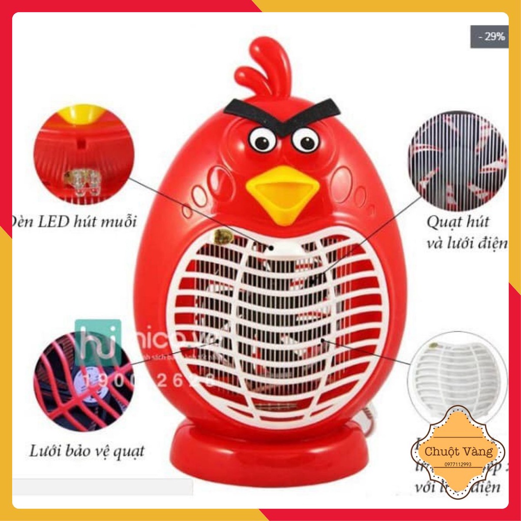 Đèn bắt muỗi hình thú 2 trong 1