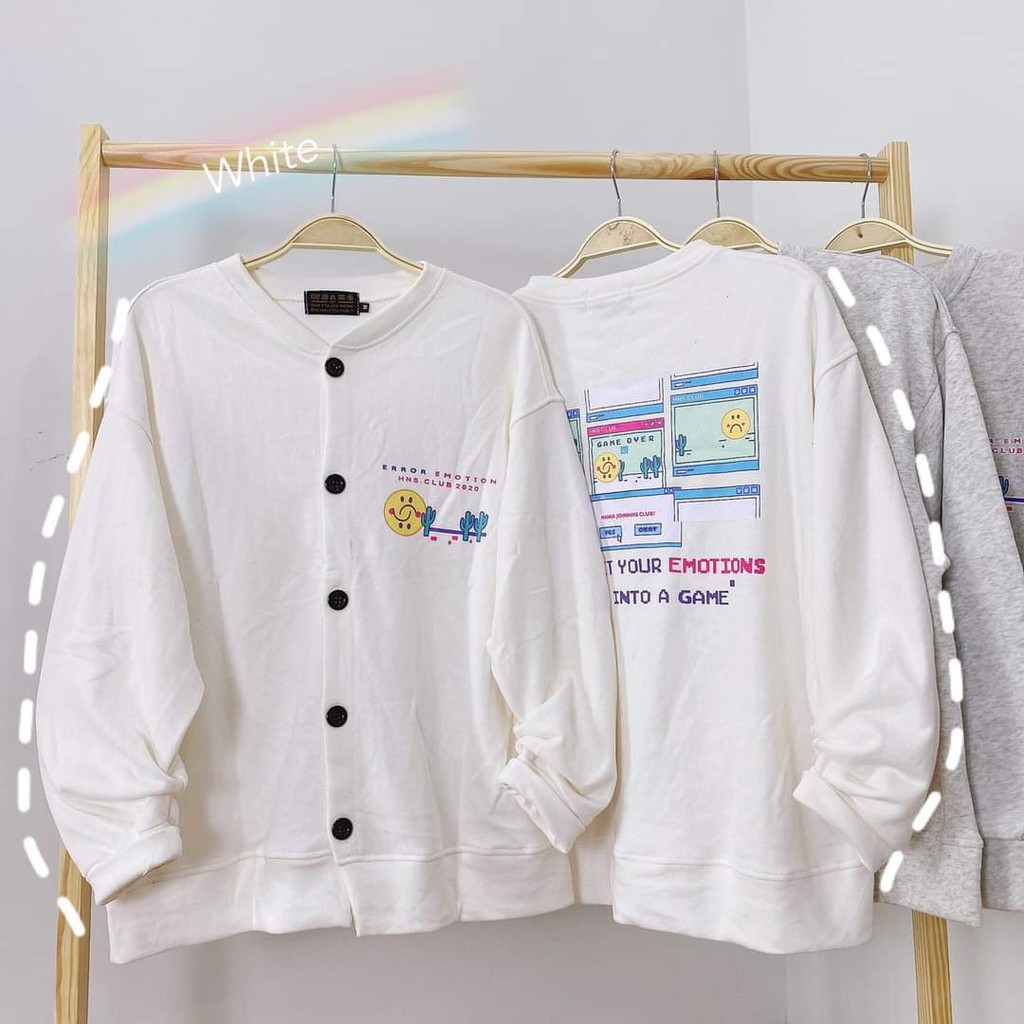 Áo khoác CARDIGAN EMOJI 5 MÀU