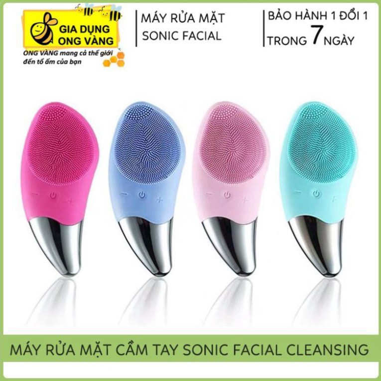 Máy rửa mặt cầm tay mini chính hãng Aikedili Sonic Facial Cleansing Standard, máy rửa mặt hàng nội địa Trung Quốc