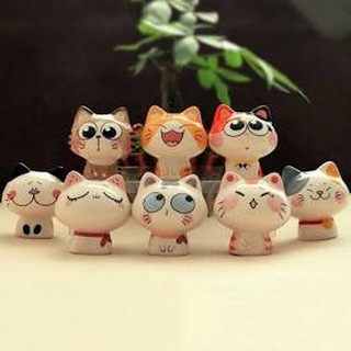 [MẪU MỚI] MÈO MAY MẮN GỐM SỨ đẹp - TRANG TRÍ BÀN HỌC, BÀN LÀM VIỆC - CAO 5cm x NGANG 6cm