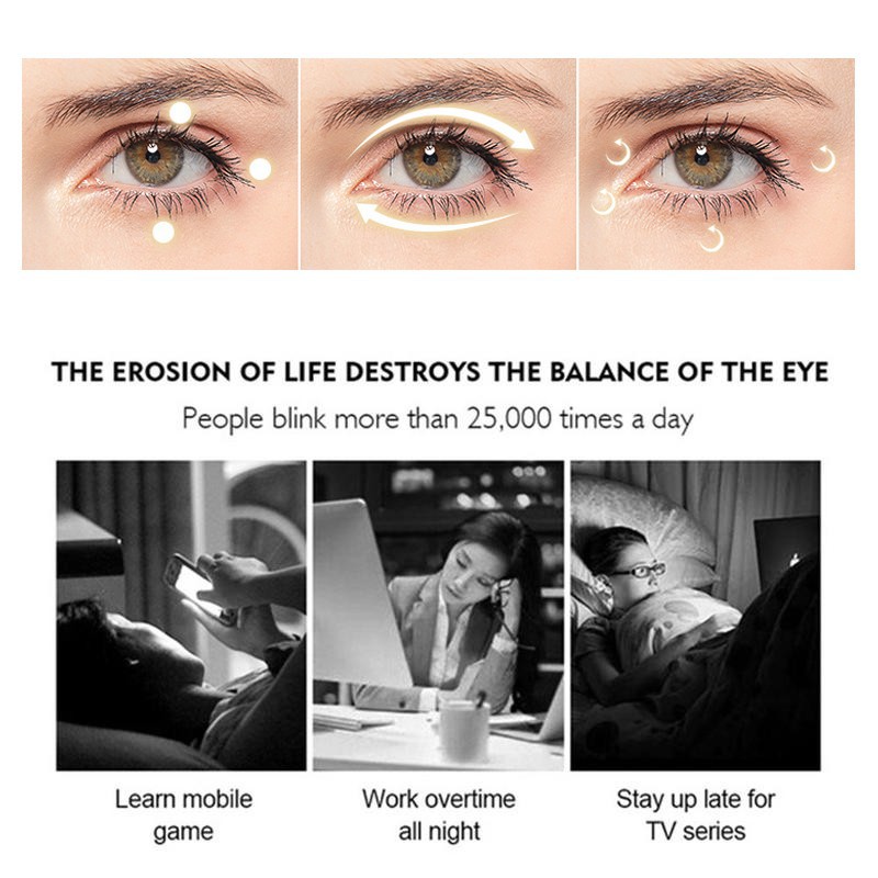 [Hàng mới về] Tinh chất dưỡng da mắt vàng 24K dạng lăn dưỡng ẩm chống bọng mắt