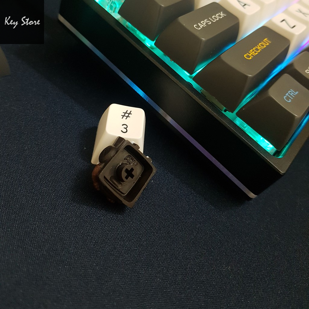 Nút bàn phím cơ artisan keycap sirius màu nâu chocolate