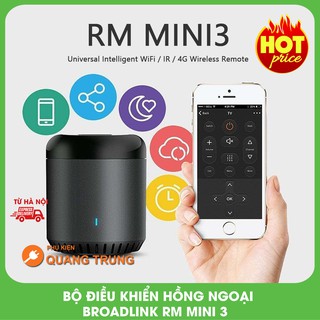 Bộ điều khiển hồng ngoại broadlink rm mini 3,kết nối internet mới nhất