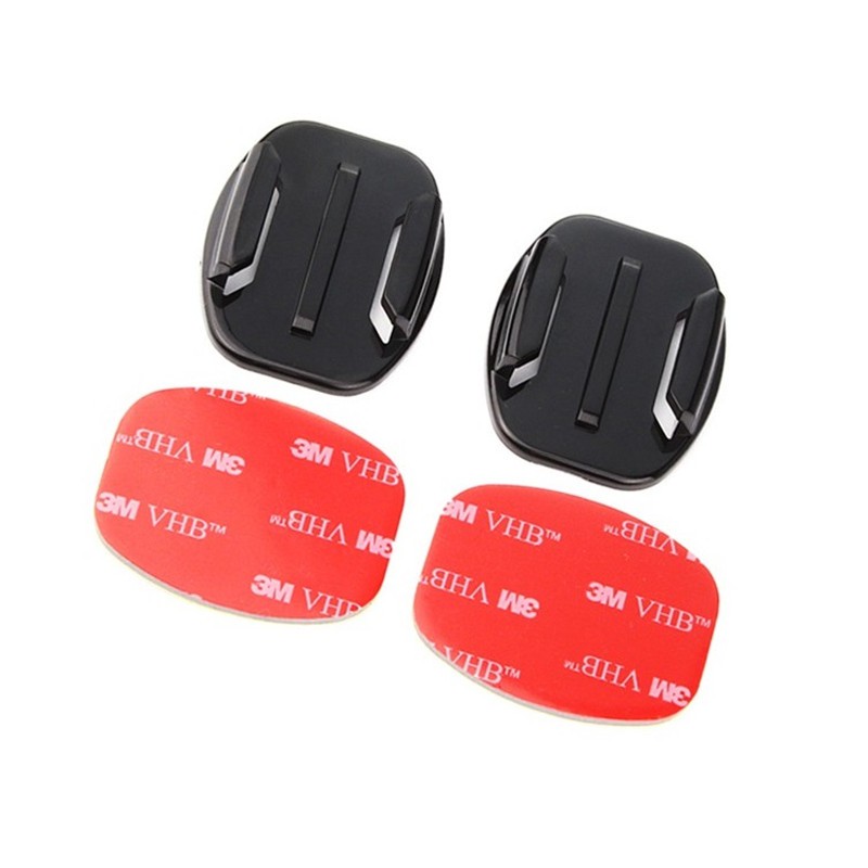 Bộ 2 giá đỡ dạng dán cong và 2 miếng dán phẳng cho camera hành trình GoPro Hero chất lượng cao