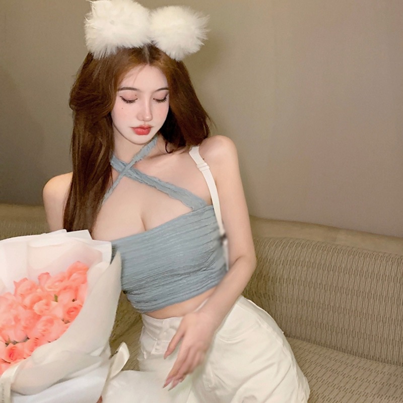 Áo Tank Top Màu Trơn Thiết Kế Ôm Sát Quyến Rũ